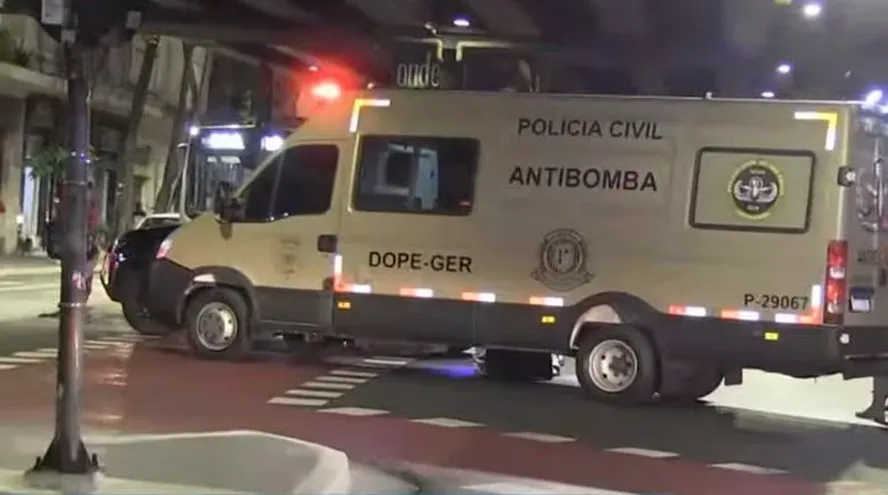 Homem é preso em flagrante com explosivos no centro de São Paulo