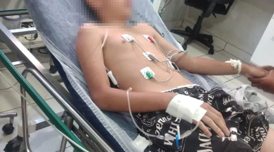 Mãe de criança que comeu lagartixas oferecidas pela madrasta diz que menino urinou e vomitou líquido preto
