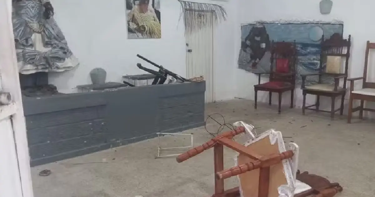 Homem é detido após invadir e quebrar vidraças de terreiro de candomblé