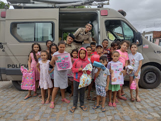 6°BPM realiza entregas de brinquedos da Campanha Natal do Bem