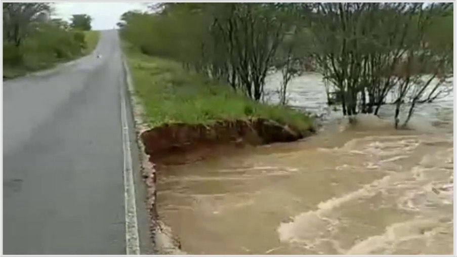 Alerta do Consisal: Risco de Rompimento na BA-381 entre Itiúba e Cansanção