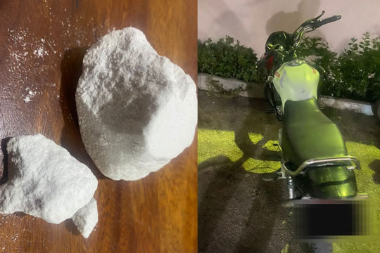 Dupla é conduzida à delegacia após ser flagrada com cocaína avaliada em R$ 1,6 mil em Santaluz