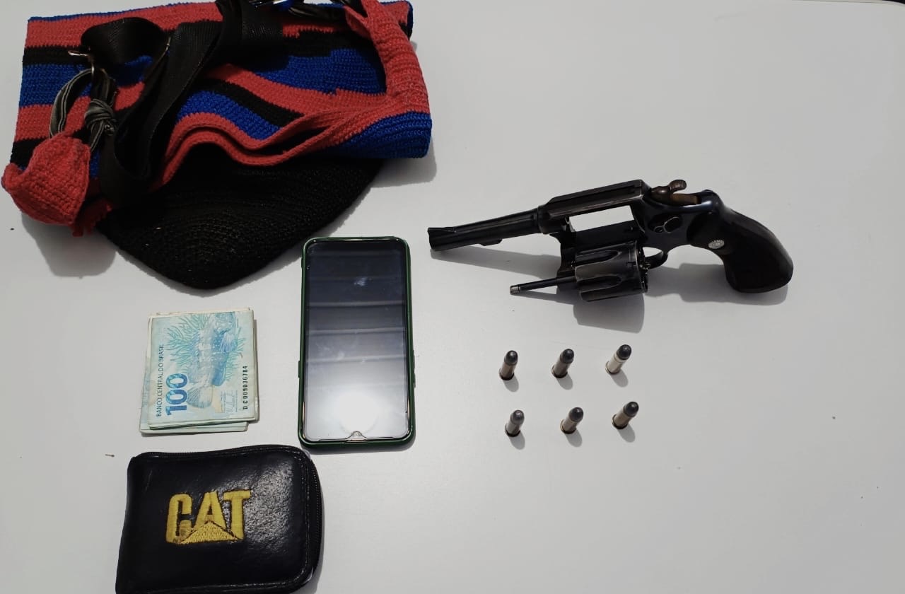 Homem é preso com revólver em Nordestina; é o segundo caso em 24 horas