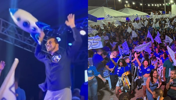 Ricardo é confirmado candidato a prefeito de Queimadas e provoca oposição com chicote e marreta