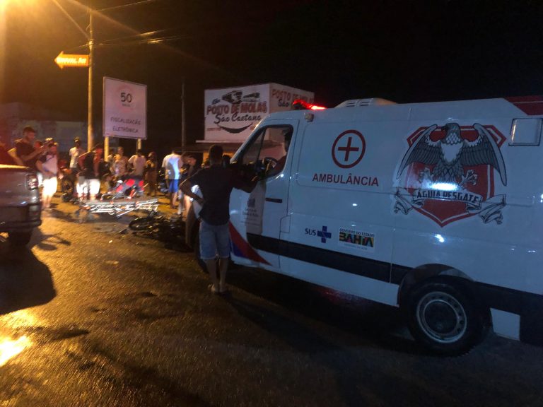 Um morto e cinco feridos em final de semana violento na BA-120