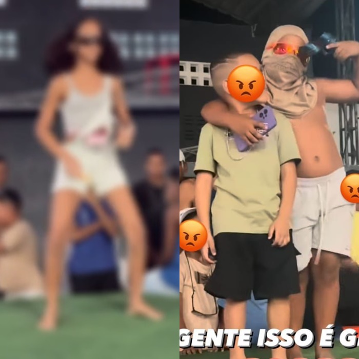 ‘Batalha de Naipe’ em Santaluz: crianças e adolescentes dançam músicas eróticas e caso vira revolta