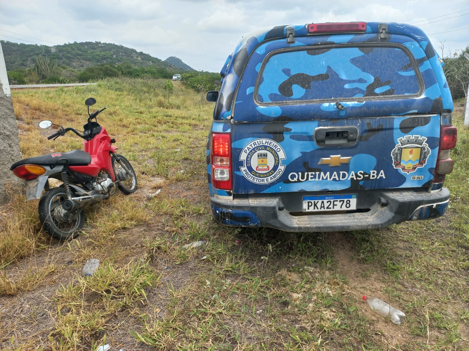 Filme repetido! Moto é furtada em Queimadas, é GCM recupera horas depois