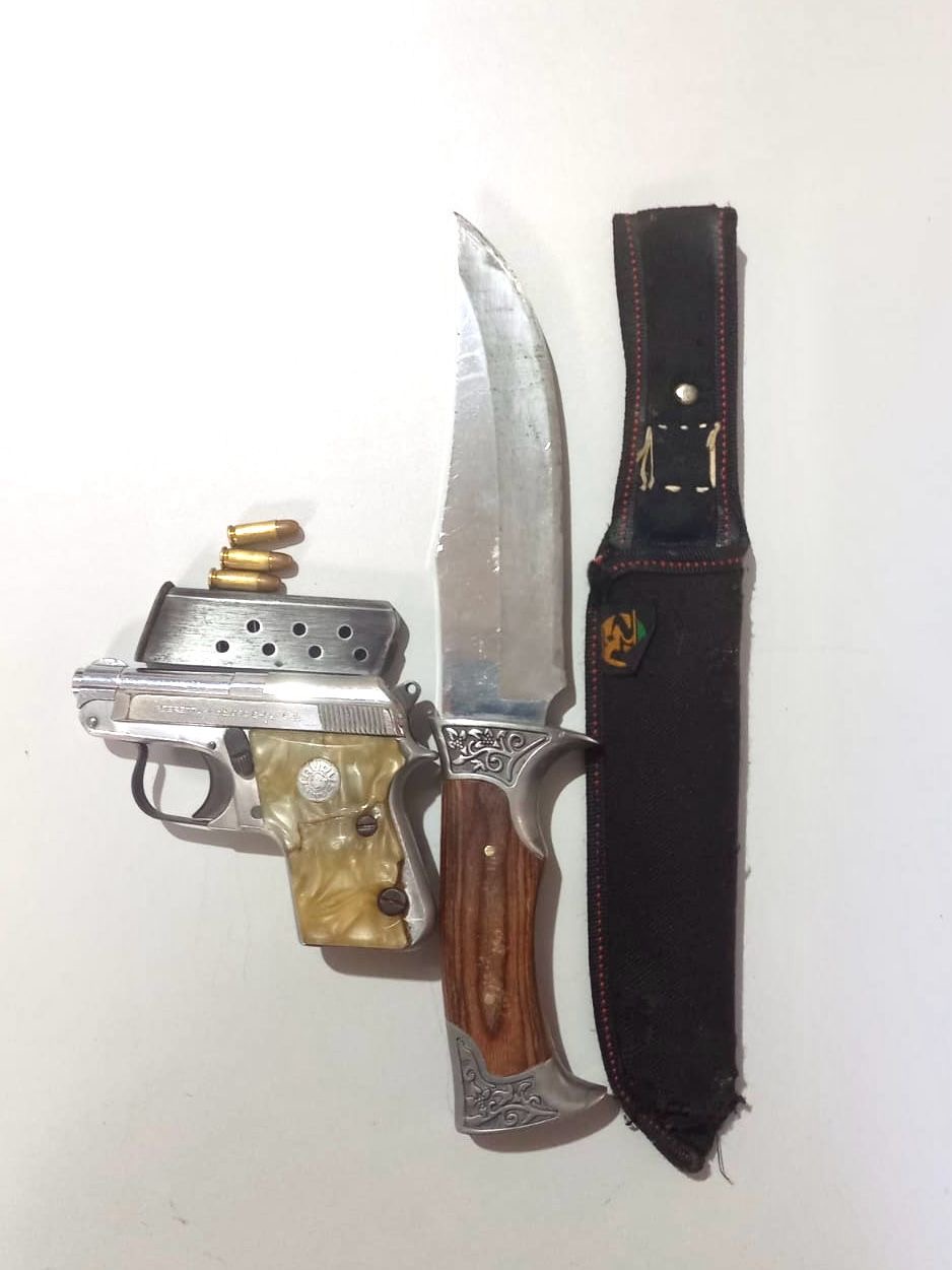 Homem agride a ex-enteada e tem arma apreendida pela PM, em Nordestina