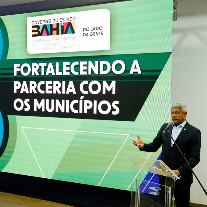 Veja lista de cidades beneficiadas: Jerônimo anuncia ‘pacotão’ de obras em 31 municípios